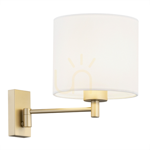 Check ARGON DOLCE Wall Sconce White Gold E27 Adjustable 8370
