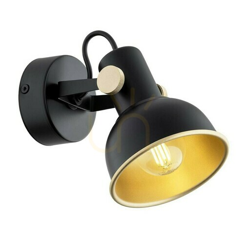 Check ARGON Wall Spotlight Lenora Black Gold E14 8246