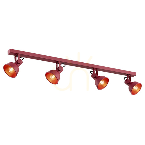 Check Plafond ARGON Lenora 4xE14 Red Painted Steel 1818