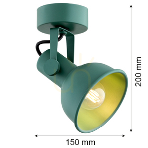 ARGON Wall Lamp Plafond LENORA Green E14 8299 small 2