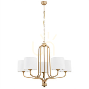 ARGON Chandelier 5-Light White Gold Modern Ceiling Lamp 2172 small 4