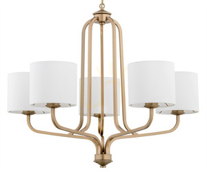 ARGON Chandelier 5-Light White Gold Modern Ceiling Lamp 2172 small 5