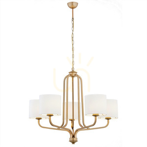 ARGON Chandelier 5-Light White Gold Modern Ceiling Lamp 2172 small 0