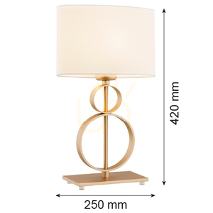 ARGON Table Lamp PERSEO Cream Gold E27 8310 small 2