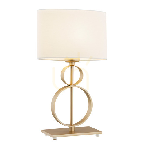 Check ARGON Table Lamp PERSEO Cream Gold E27 8310