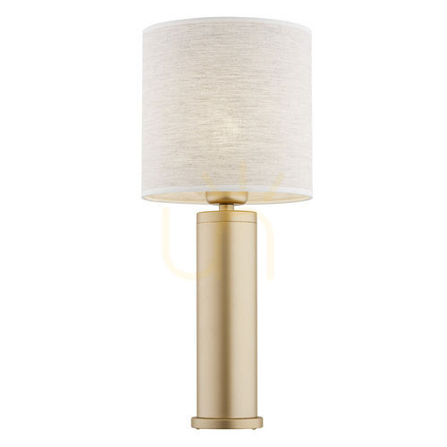 Check ARGON Table Lamp RIVA Linen Gold E27 8315