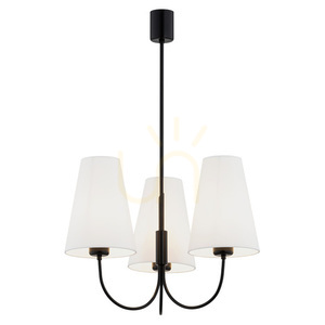 ARGON SAFIANO chandelier 3-light white black E27 6268 small 0