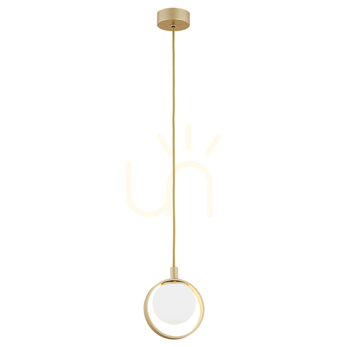 Check ARGON Saturnia Pendant Lamp Opal Matte Gold G9 8257