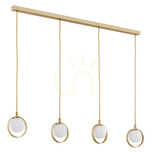 ARGON Saturnia Pendant Light 4-Lamp Opal Matte Gold G9 1809 small 1
