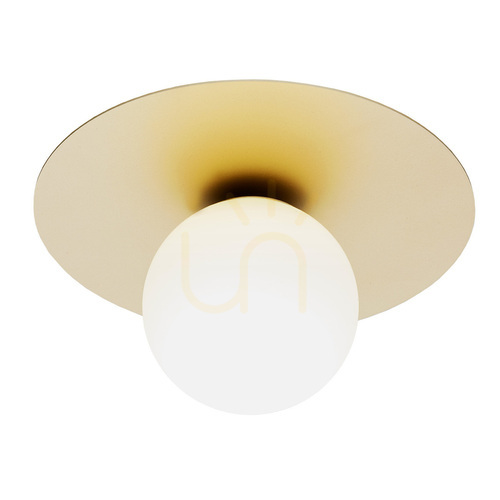 Check Plafon ARGON Spello opal matt złoty szklany E14 250 mm 8262