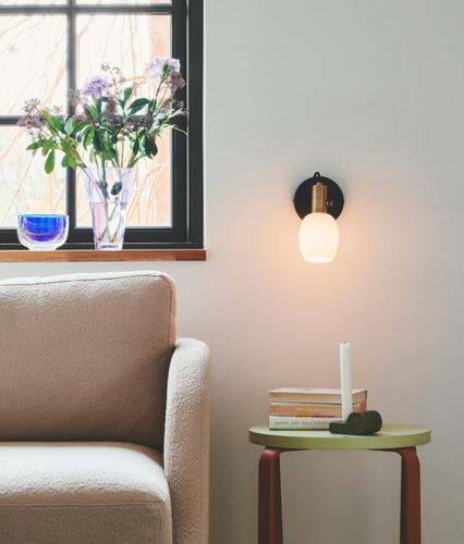 Check Wall lamp Arild black Nordlux