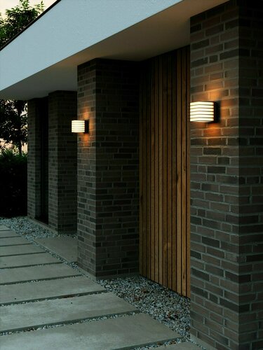 Check Fluctus 13 outdoor wall light IP44 black Nordlux