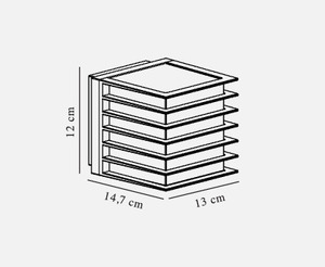 Fluctus 13 outdoor wall light IP44 black Nordlux small 2