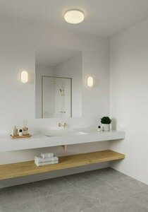 Foam bathroom wall lamp IP44 white Nordlux small 1