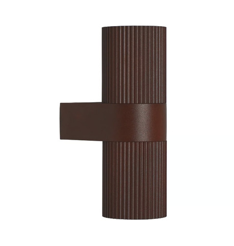 Check Kyklop Ripple outdoor wall lamp IP54 Rusty Nordlux