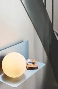 Lilibeth wall lamp with shelf light blue Nordlux small 2