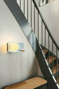 Lilibeth wall lamp with shelf light blue Nordlux small 1