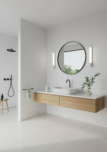 Check Malaika 49 IP44 bathroom wall lamp white Nordlux