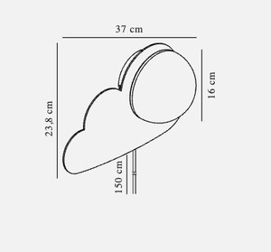 Skyku Cloud wall lamp White Nordlux small 2