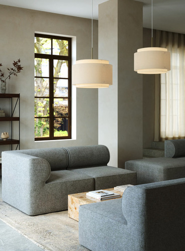 Check Takai Beige Living Room Pendant Lamp by Nordlux