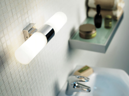 Check Tangens double wall lamp Chrome Nordlux