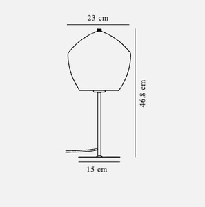 Orbiform Smoke table lamp Nordlux small 3