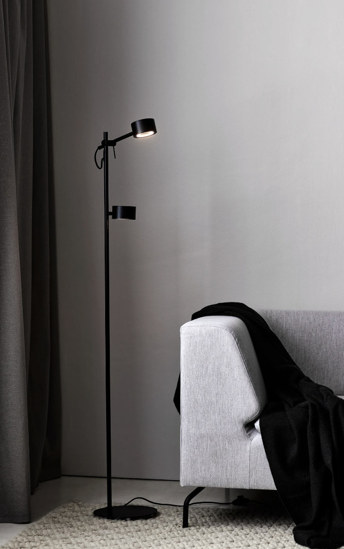 View Clyde floor lamp black Nordlux Clyde floor lamp black Nordlux