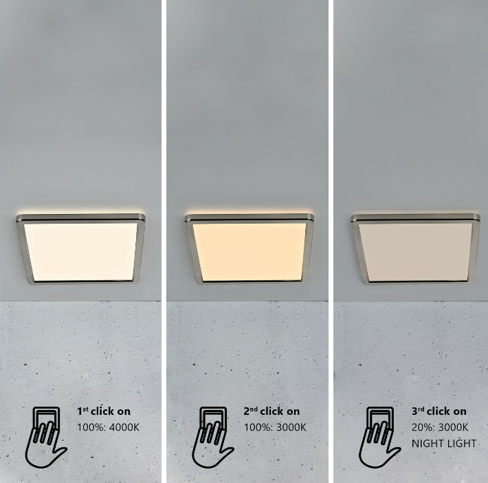 Preview Oja 29 square plafond IP20 brushed nickel Nordlux Oja 29 square plafond IP20 brushed nickel Nordlux