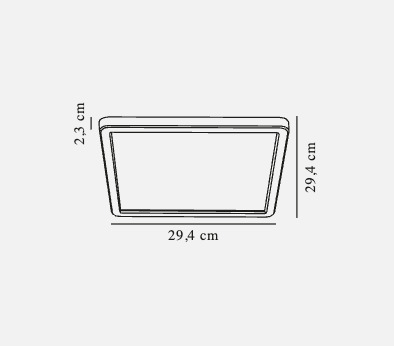 Display Oja 29 square plafond IP20 brushed nickel Nordlux Oja 29 square plafond IP20 brushed nickel Nordlux