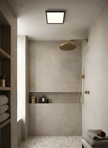 Check Oja Square 29 IP54 Black Nordlux bathroom plafond