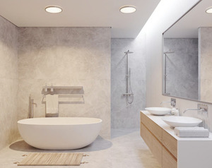 Oja 42 bathroom plafond IP54 3000/4000K chrome Nordlux small 2