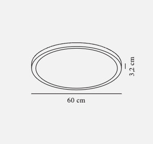 Nordlux Oja 60 Smart Ceiling Panel LED 30 W 3500 lm 2700-6500 K Bluetooth white Ø60 cm small 4