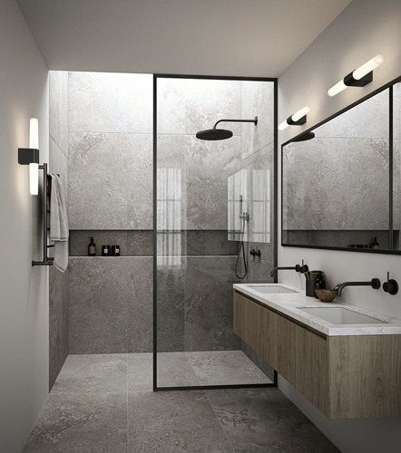 Check Helva Basic bathroom wall lamp black Nordlux