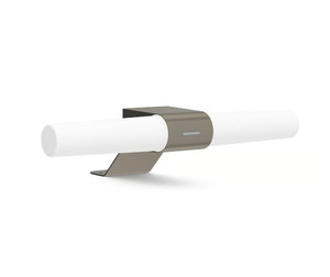 Nordlux Helva Double LED Bathroom Wall Light, 9.5 W, 3000/4000 K, IP44, Brushed Nickel, 42.5 cm small 2
