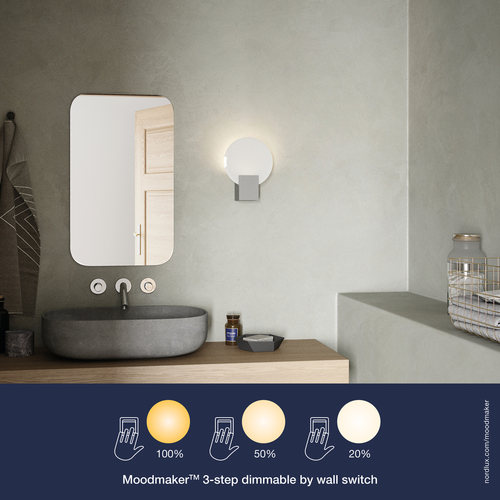 Check Hester wall lamp Chrome Nordlux
