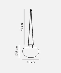 Sponge Black/white Nordlux garden pendant lamp small 5