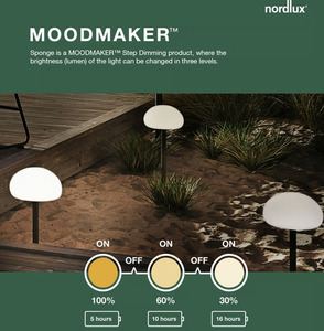 Nordlux Sponge 34 portable table lamp white IP65 LED small 4