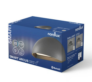 Arcus Smart outdoor wall lamp Grey Nordlux small 8