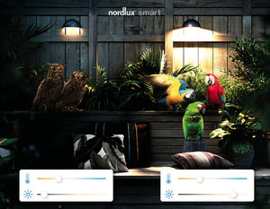 Arcus Smart outdoor wall lamp Grey Nordlux small 2