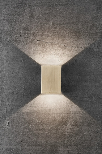 Check Outdoor wall lamp Fold 10 Brass IP54 Nordlux