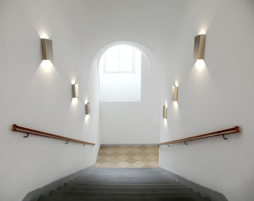 Check Outdoor/indoor wall lamp Fold 15 Brass IP54 Nordlux