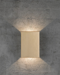 Outdoor/indoor wall lamp Fold 15 Brass IP54 Nordlux small 4