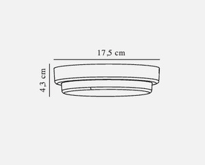 Plafond Cuba Bright Round white IP54 Nordlux small 2