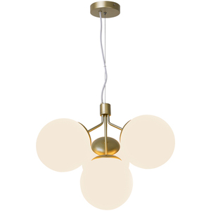 Nordlux IVONA 4-Spot Pendant Light Brass Opal Glass 4xE27 small 1
