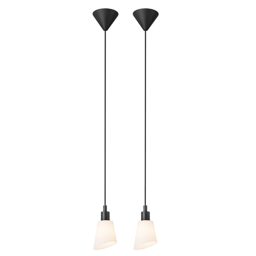 Check Molli pendant lamp Black/Opal by Nordlux