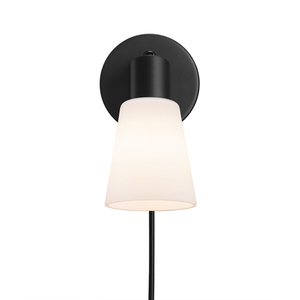 Cole wall lamp Black/Opal Nordlux small 1