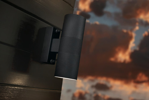 Check Tin outdoor wall lamp black Nordlux