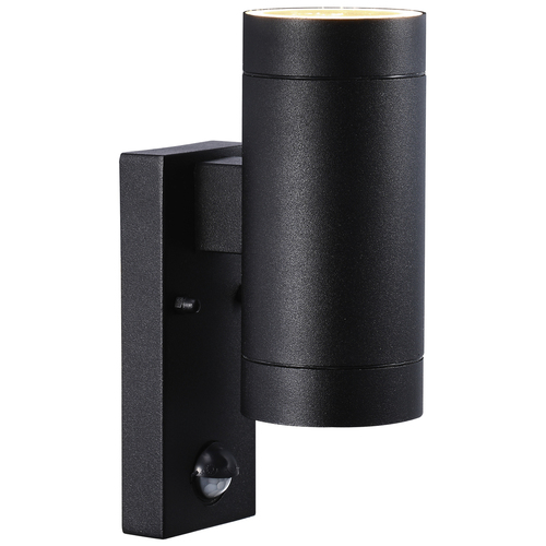 Check Outdoor wall lamp with motion sensor Tin Maxi black IP54 Nordlux