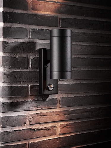 Check Outdoor wall lamp with motion sensor Tin Maxi black IP54 Nordlux