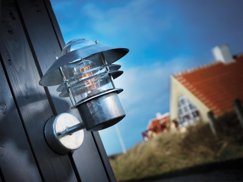 Check Blokhus wall lamp Galv Nordlux